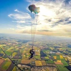 Skydiving Cheddar, Somerset